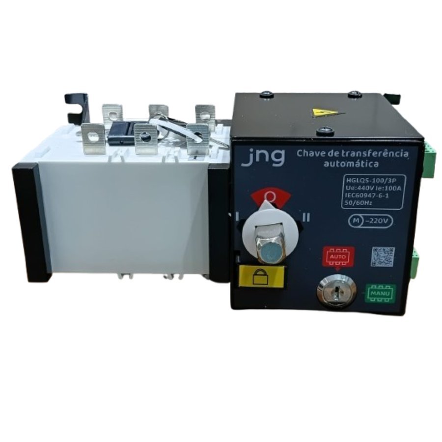 Chave de transferência motorizada tripolar - (autman) - hglq5 - 1003 3 - 100a
